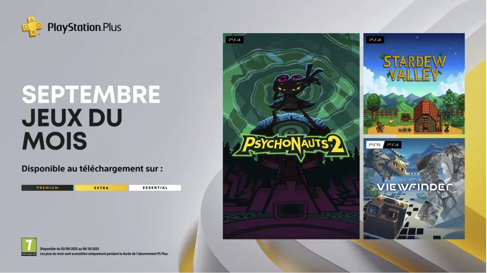 PS Plus Essential Septembre 2025 PS Plus Essential Septembre 2025