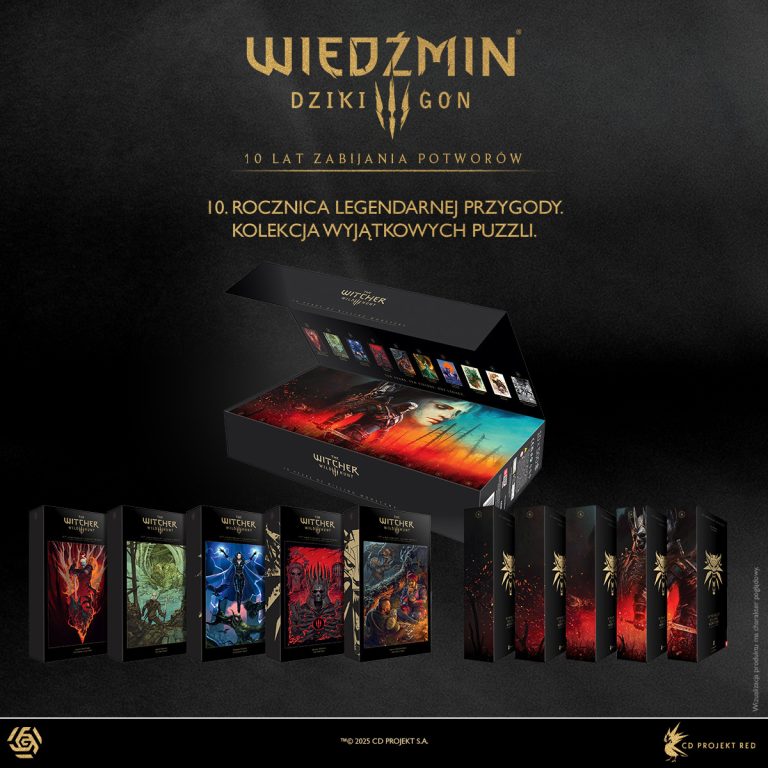 The Witcher 3 : Coffret de puzzles pour les 10 ans du jeu.