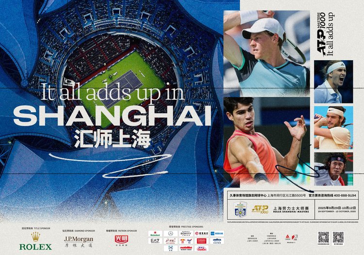 HBO Max : Affiche Tennis ATP Masters 1000 ShanghaiÌ.