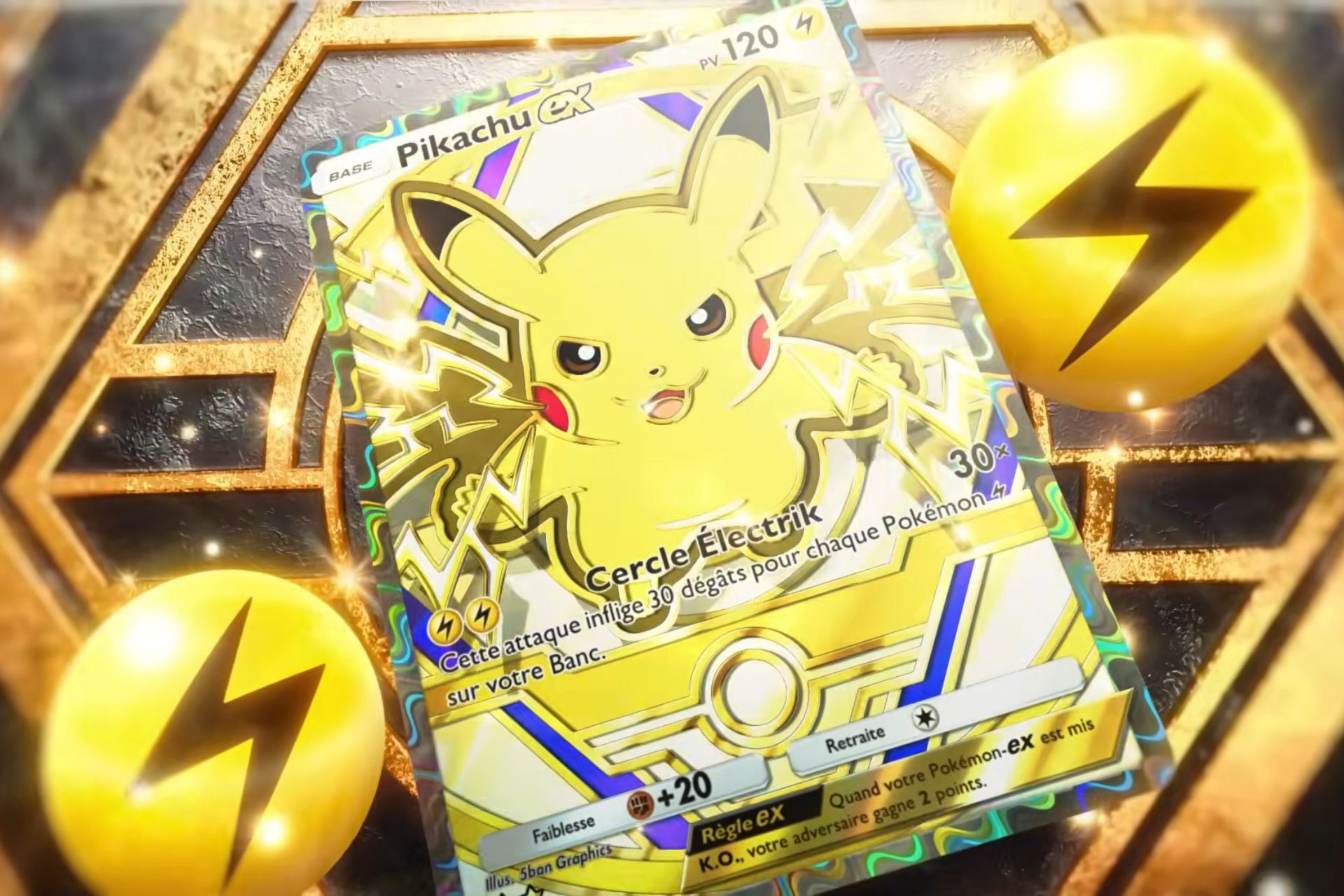 Pokemon Pocket : Pikachu Ex Booster Luxe.