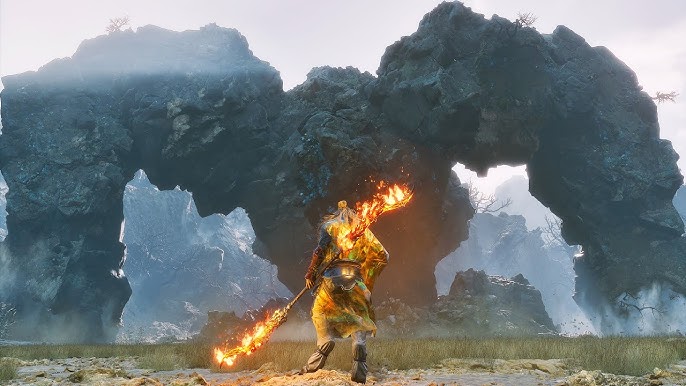 Combat de boss contre Shigandang GeÌant dans Black Myth Wukong. Combat de boss contre Shigandang GeÌant dans Black Myth Wukong.