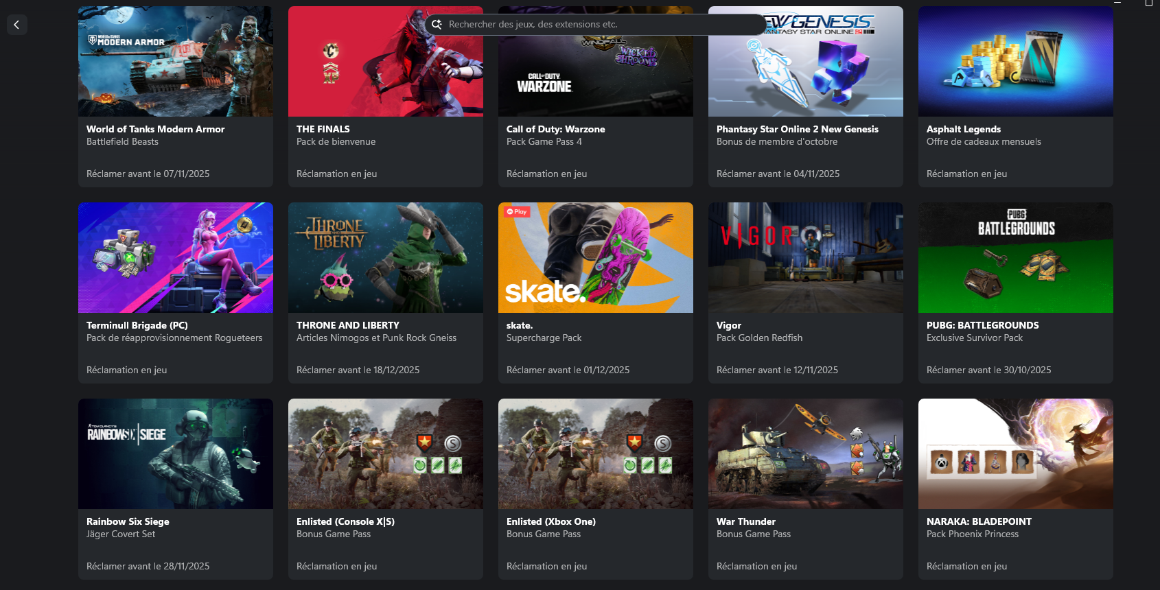 avantages Xbox Game Pass octobre 2025