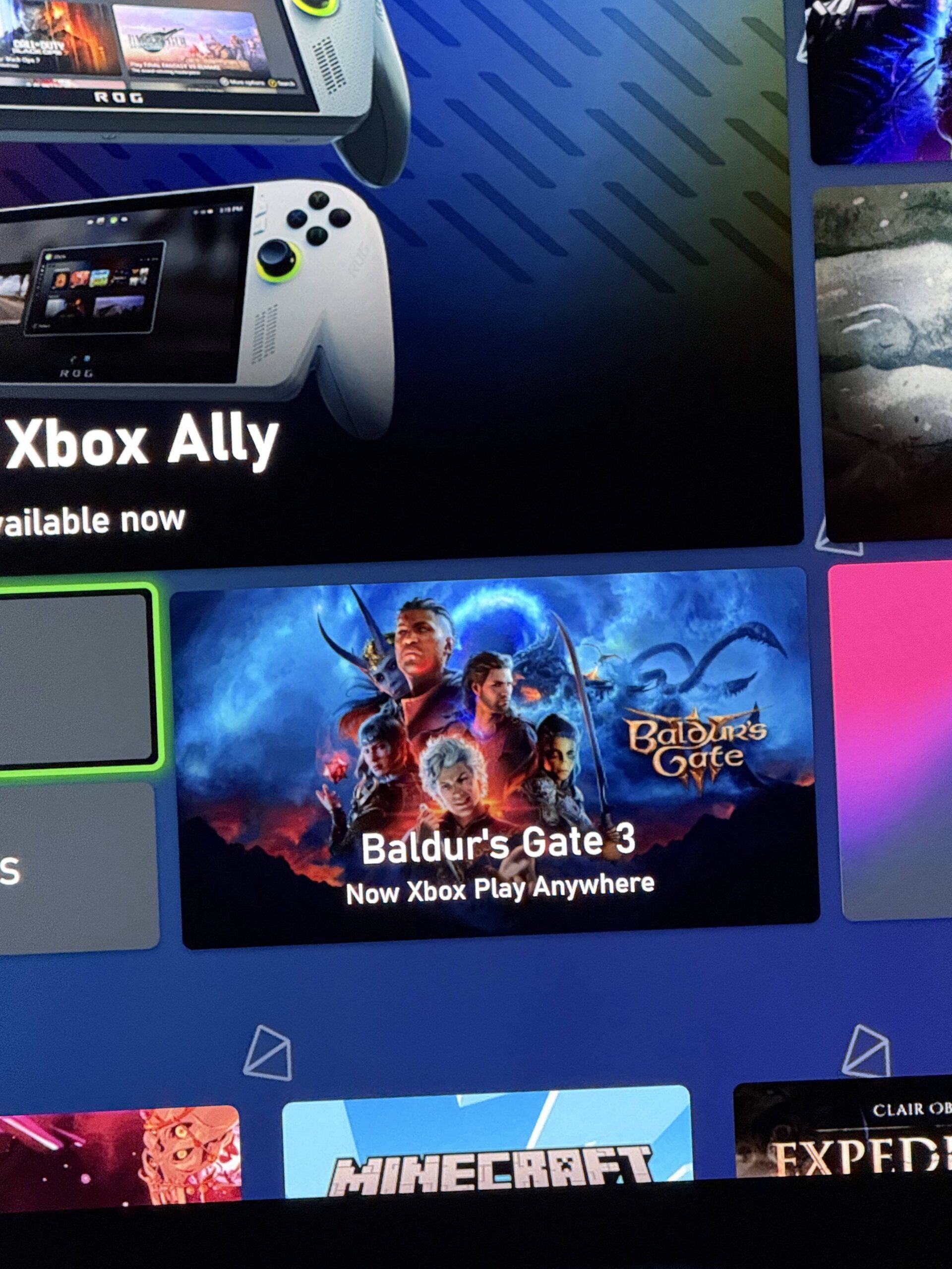 Baldur's Gate 3 Xbox Play Anywhere Pub Leak
