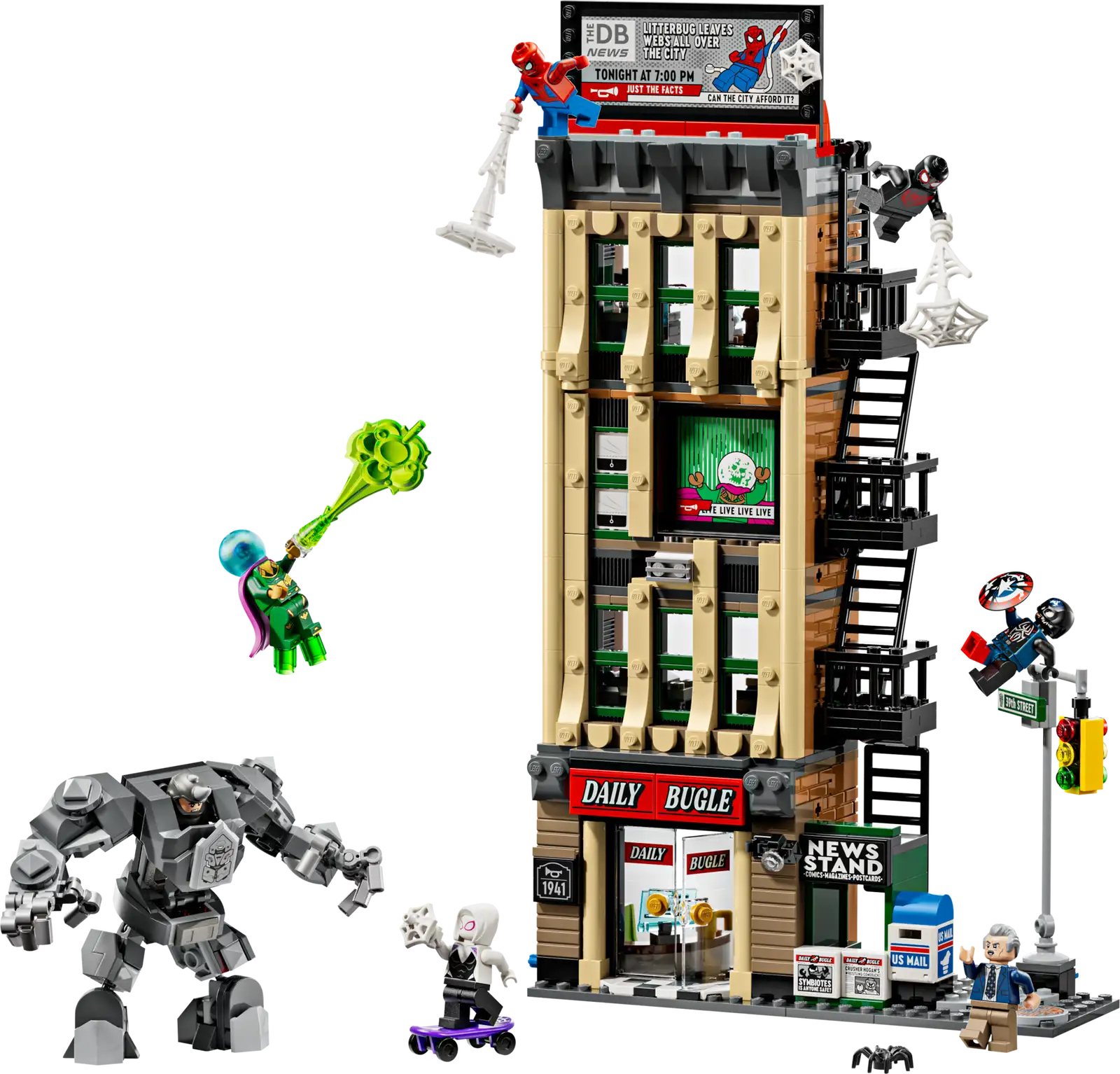 LEGO 76342 Spider-Man contre MysteÌrio - le Daily Bugle LEGO 76342 Spider-Man contre MysteÌrio - le Daily Bugle