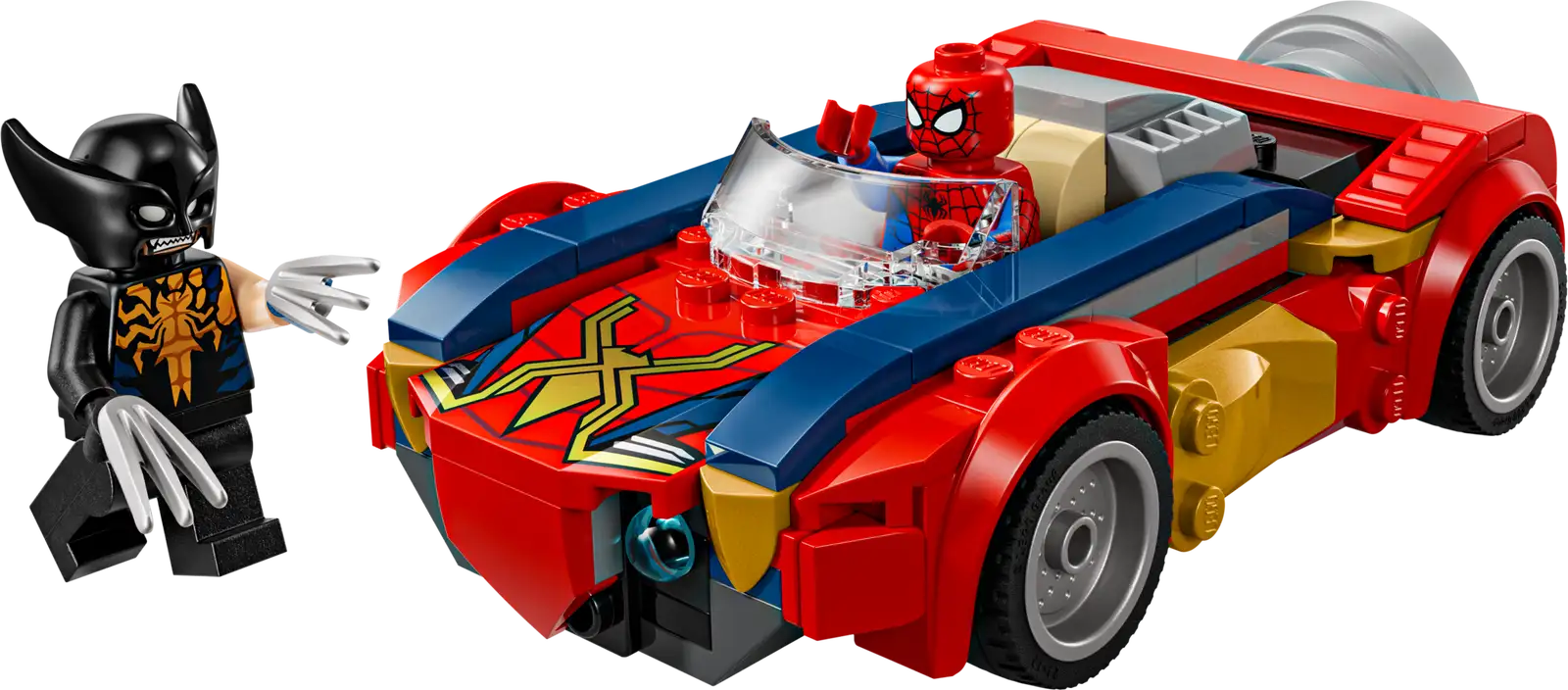 LEGO 76336 Spider-Man et sa voiture contre Wolverine veÌnomiseÌ. LEGO 76336 Spider-Man et sa voiture contre Wolverine veÌnomiseÌ.