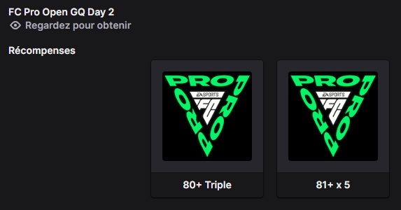 EA FC 26 Twitch Drops FC Pro Open GQ Jour 2 EA FC 26 Twitch Drops FC Pro Open GQ Jour 2