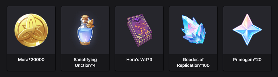 genshin impact contenus gratuit