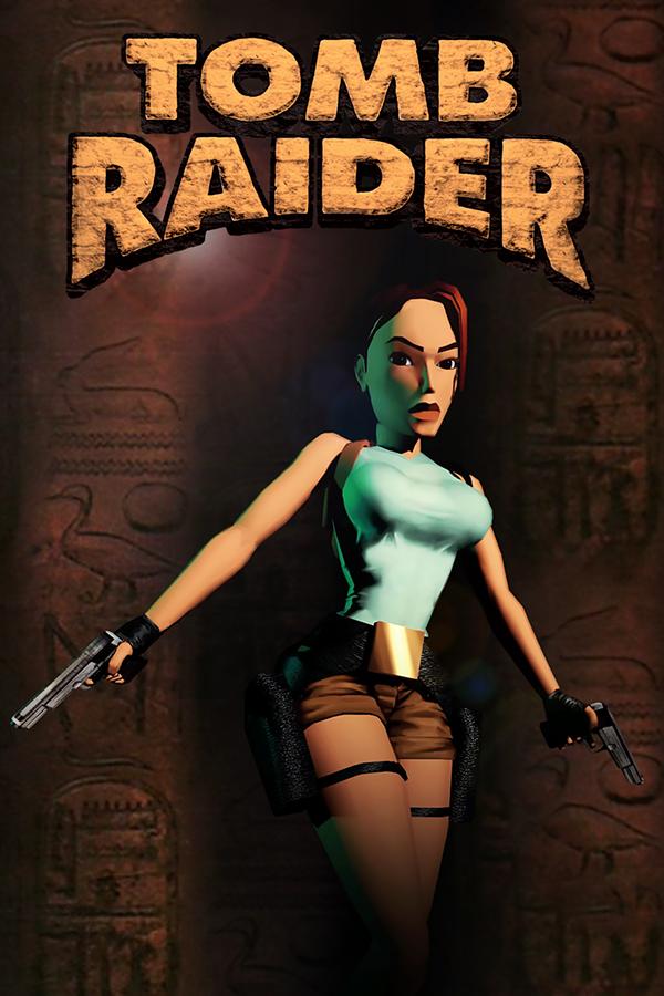 Key art du premier jeu Tomb Raider de 1996. Key art du premier jeu Tomb Raider de 1996.