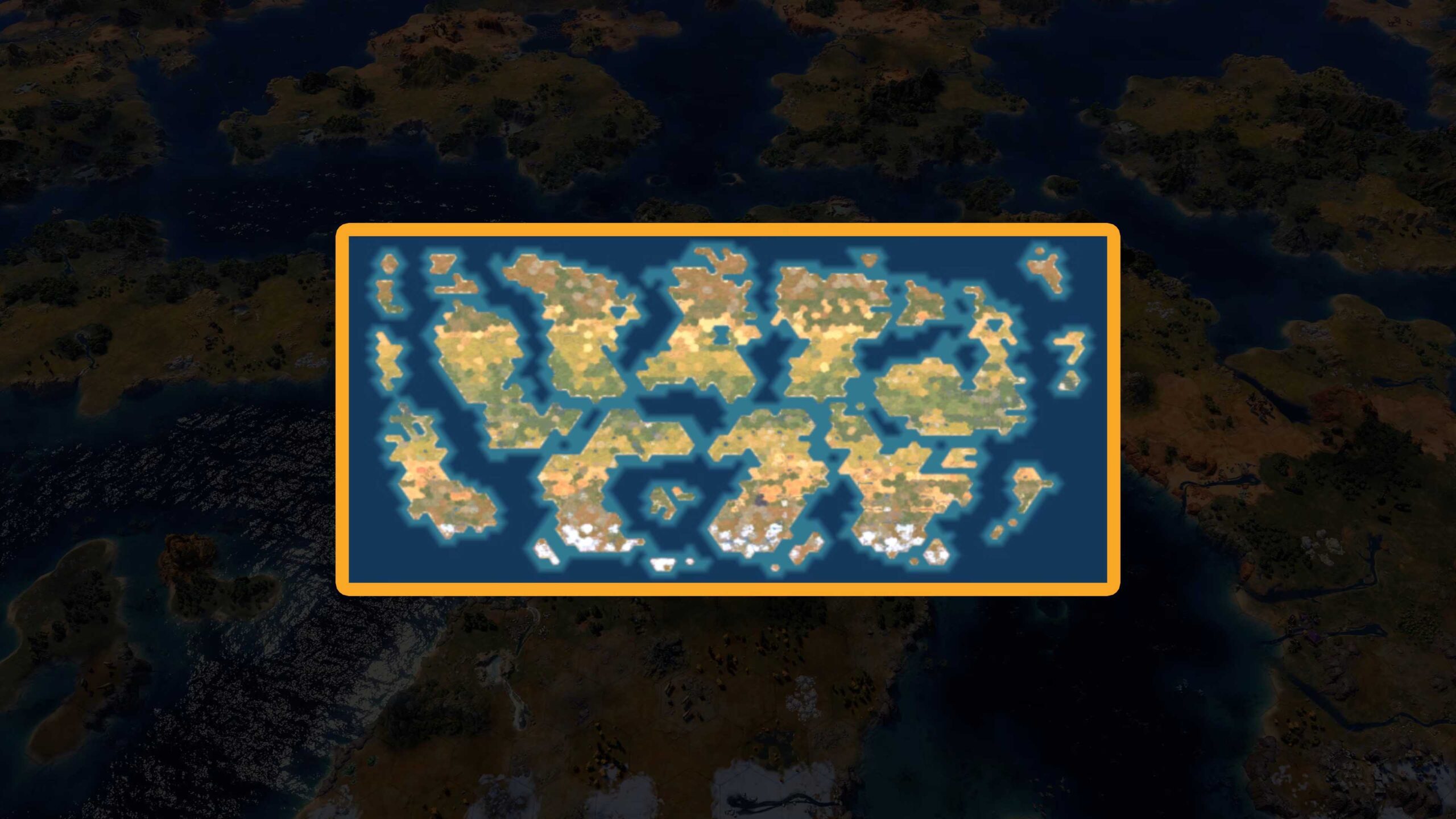 Civilization 7 : Map Shattered Seas. Civilization 7 : Map Shattered Seas.