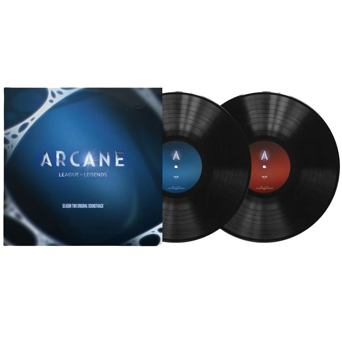Double vinyle noir de la saison 2 d'Arcane. Double vinyle noir de la saison 2 d'Arcane.