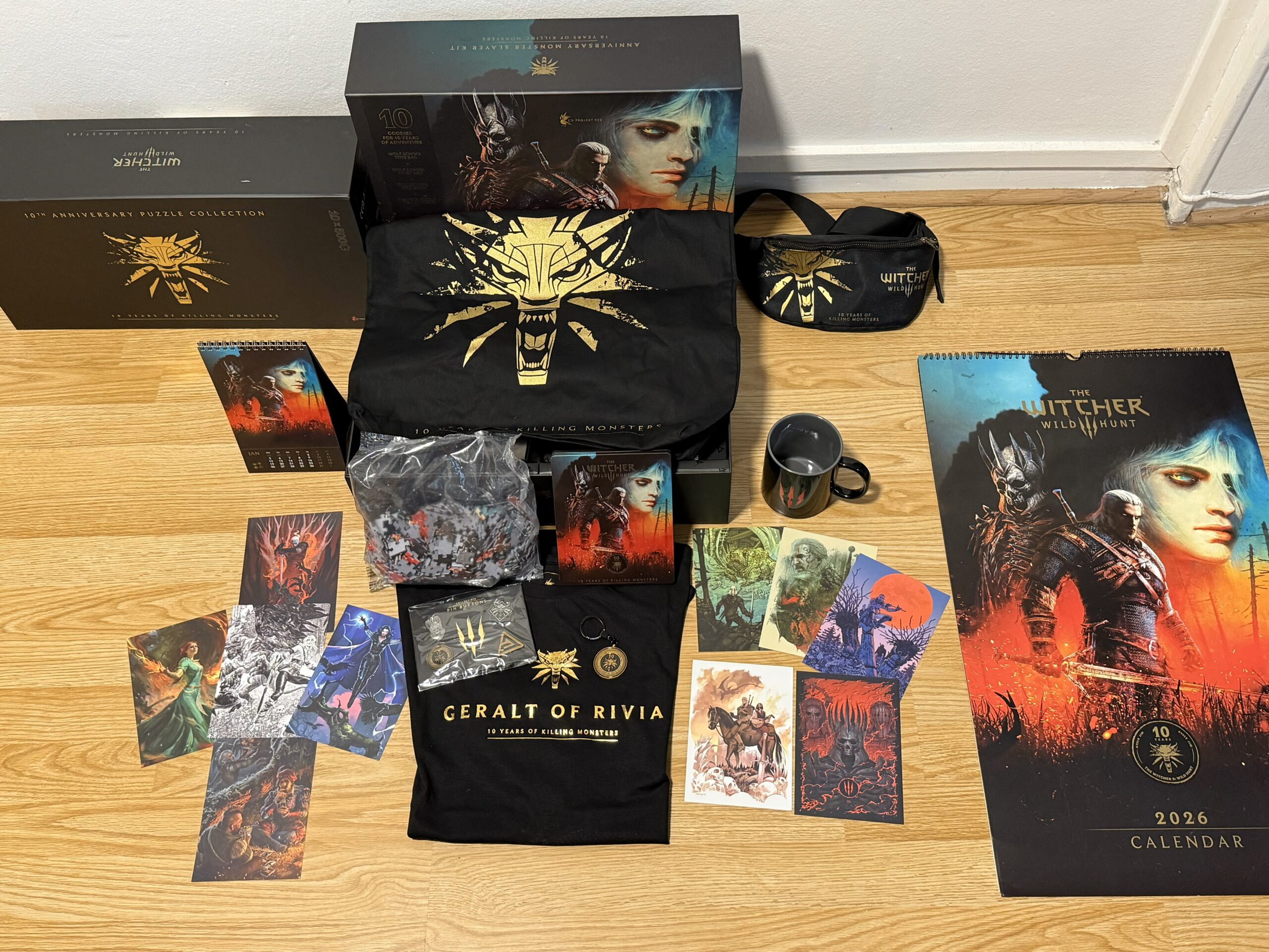 The Witcher 3 Goodies 10 Ans Vue Globale