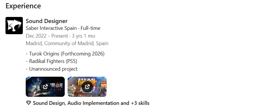 Turok Origins 2026 LinkedIn