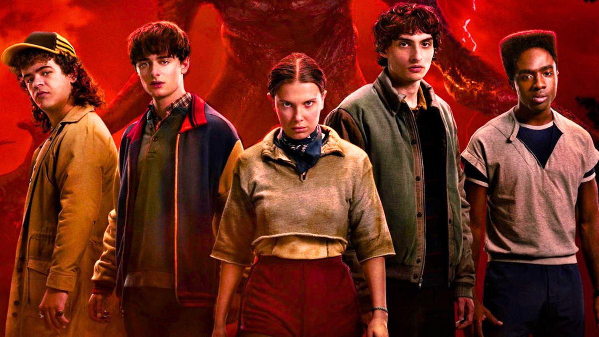 Poster de la saison 5 de Stranger Things. Poster de la saison 5 de Stranger Things.