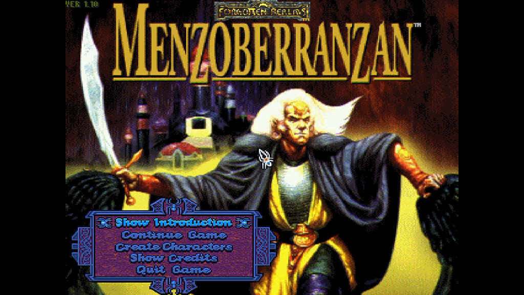 Forgotten Realms Menzoberanzan Opening Screen