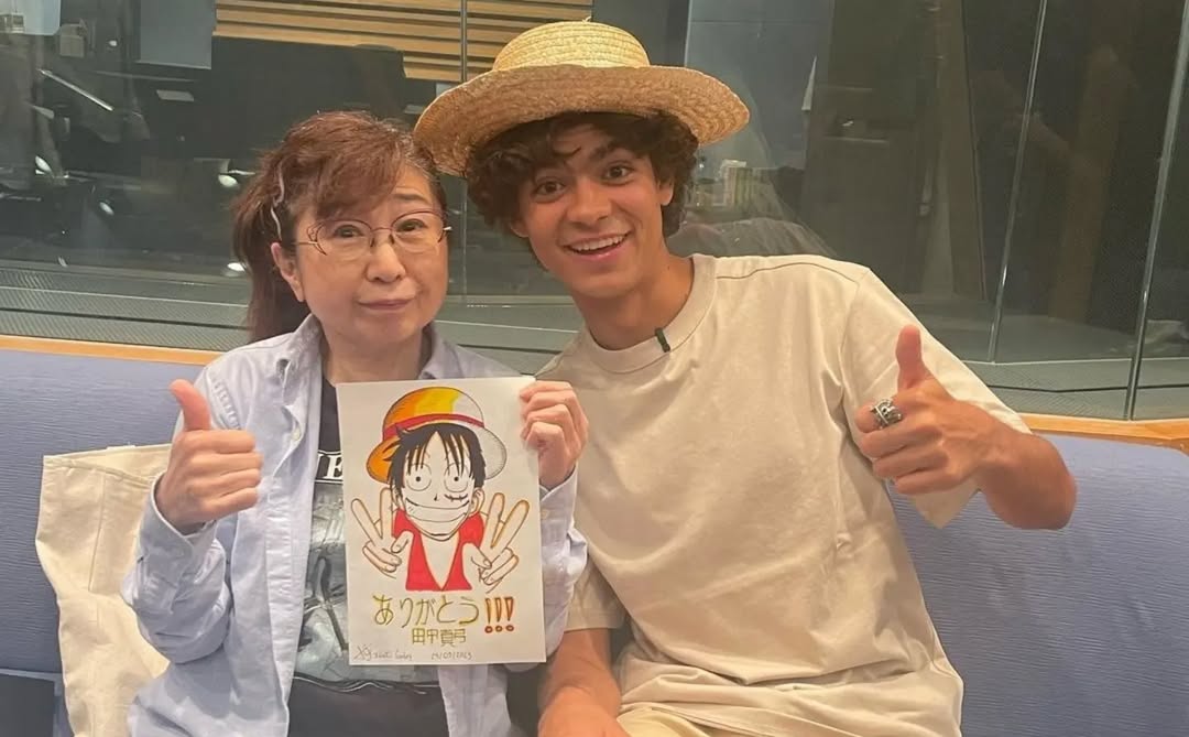 One Piece : InÌaki Godoy rencontre Mayumi Tanaka en 2023.