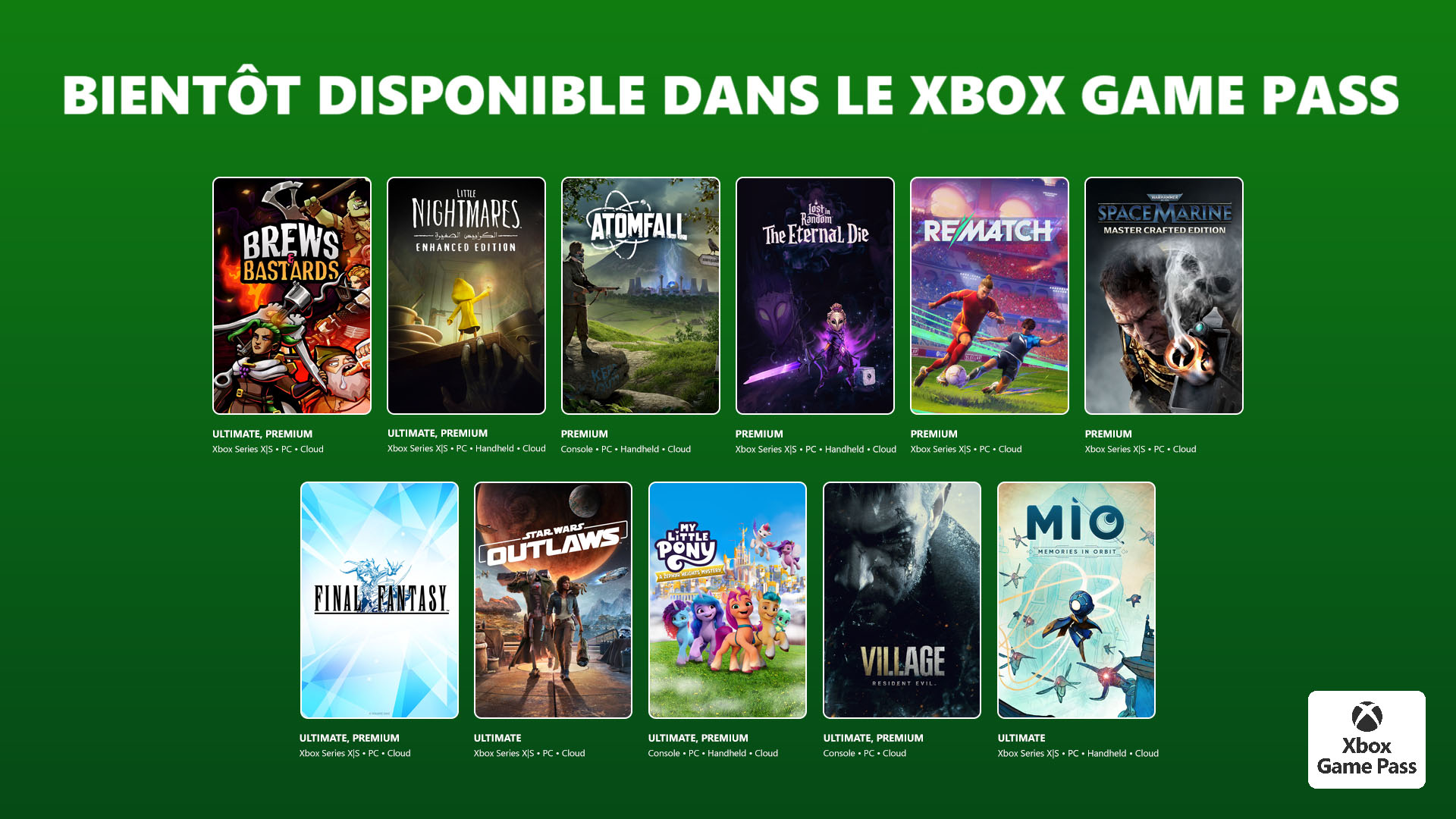 Premiers jeux de janvier 2026 sur le Xbox Game Pass.