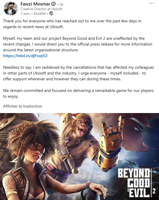 Beyond Good And Evil 2 Declaration Directeur Creatif LinkedIn Beyond Good And Evil 2 Declaration Directeur Creatif LinkedIn