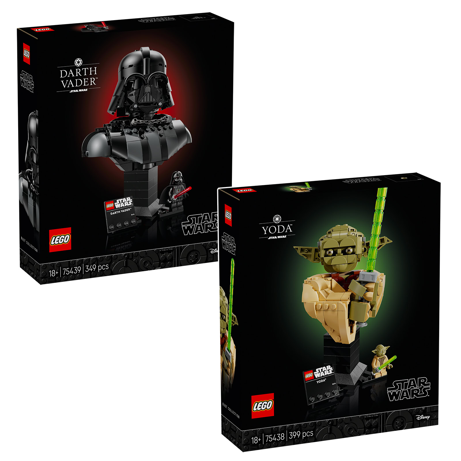 LEGO Star Wars Bustes Vador Yoda