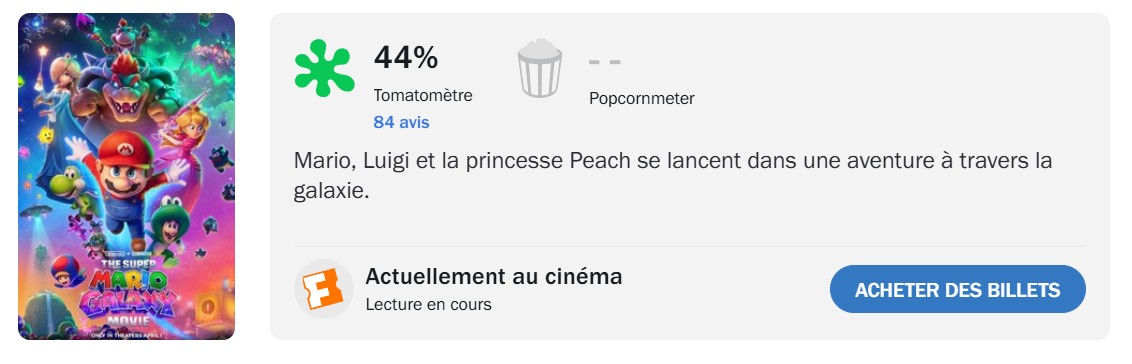 Super Mario Galaxy Rotten Tomatoes