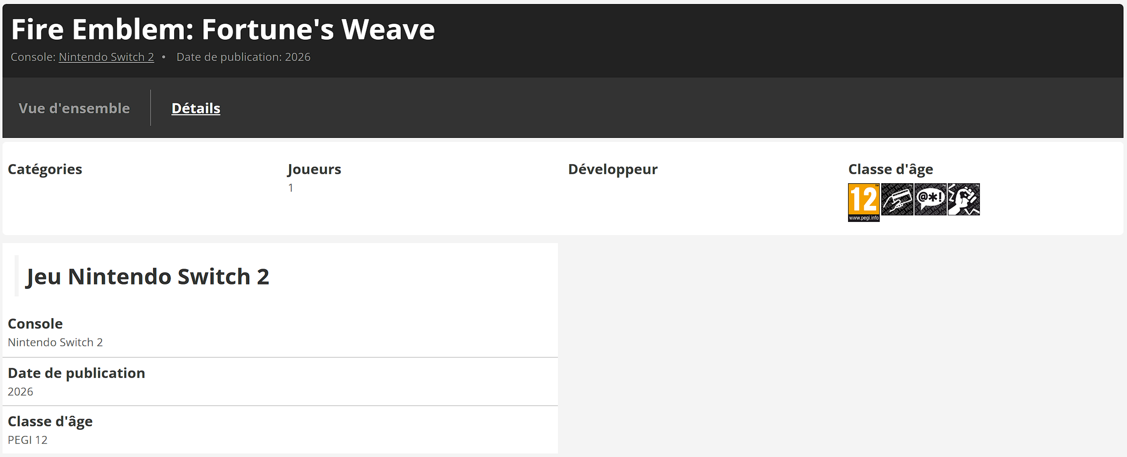 Fire Emblem Fortune's Weave