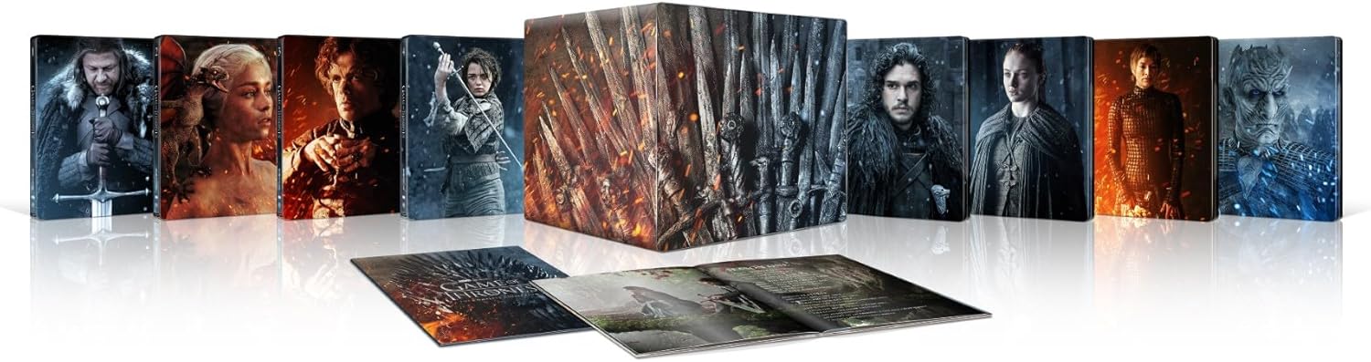 Game of Thrones Intégrale 15 ans Steelbook Blu Ray 4K Ultra HD Game of Thrones Intégrale 15 ans Steelbook Blu Ray 4K Ultra HD