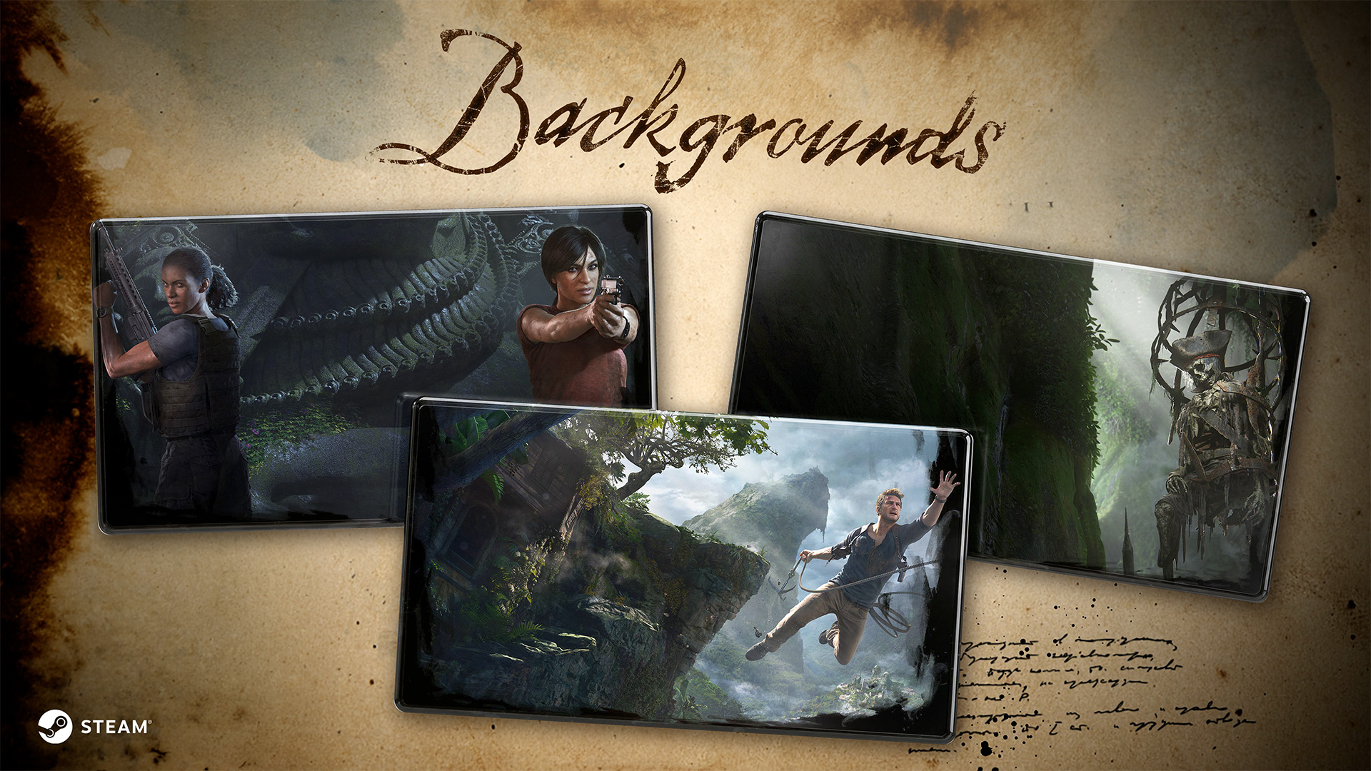 arriÃ¨re plan Uncharted 4 Steam