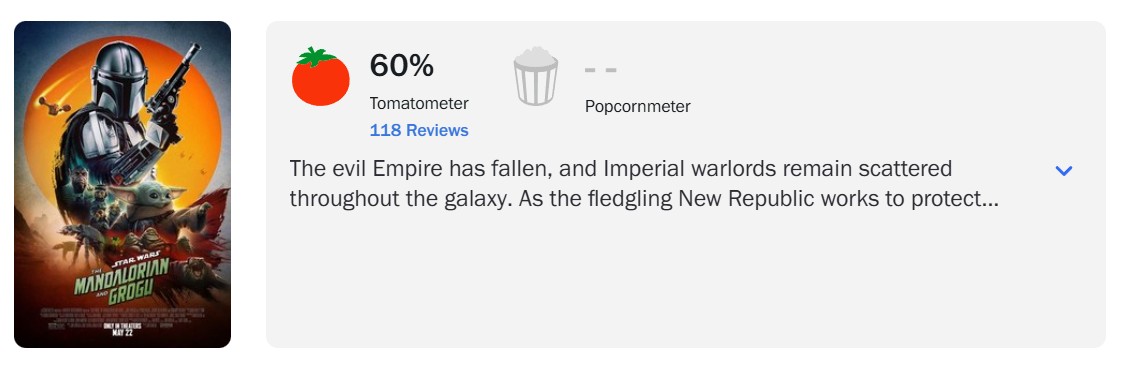 Star Wars The Mandalorian and Grogu Rotten Tomatoes Star Wars The Mandalorian and Grogu Rotten Tomatoes