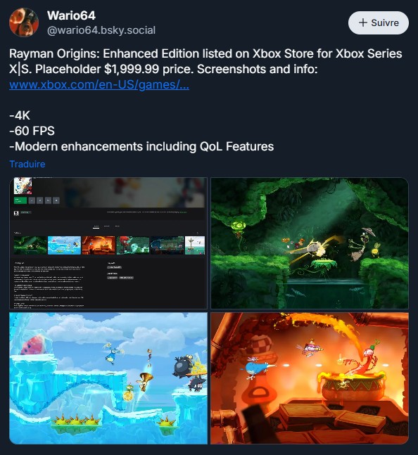 Rayman leak state of play Rayman leak state of play