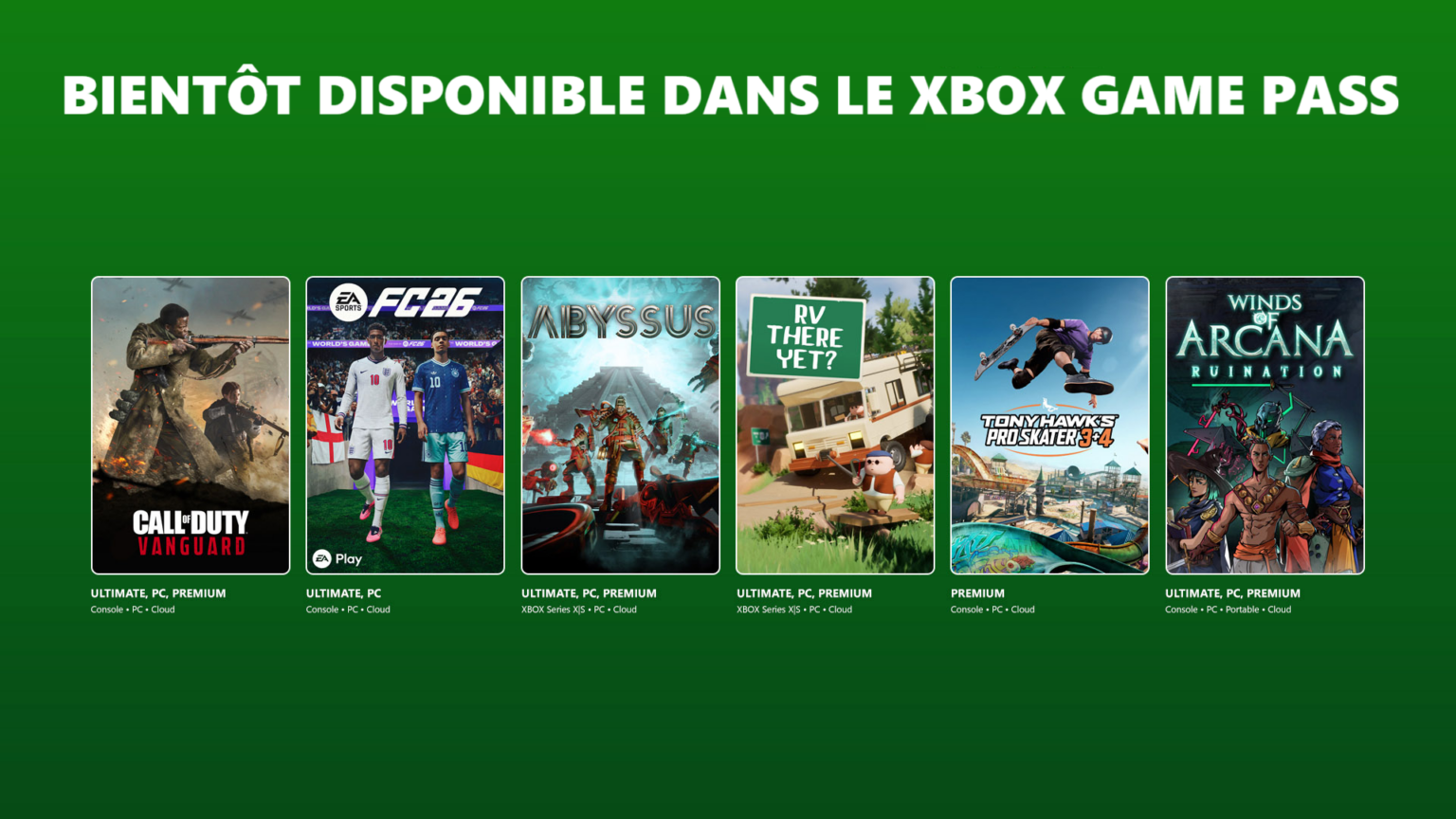 xbox game pass juin 2026
