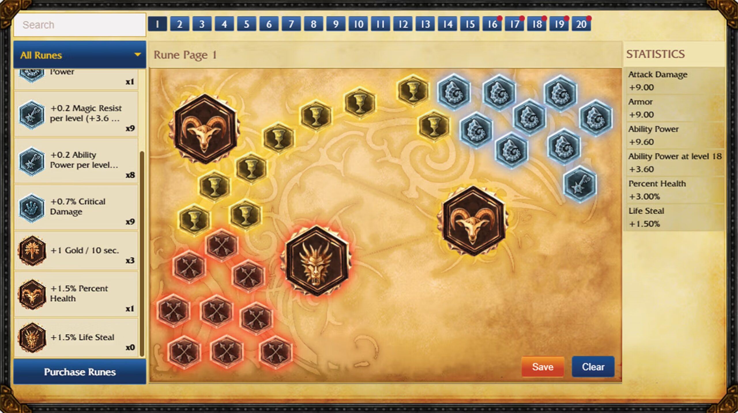 League of Legends Classic Runes