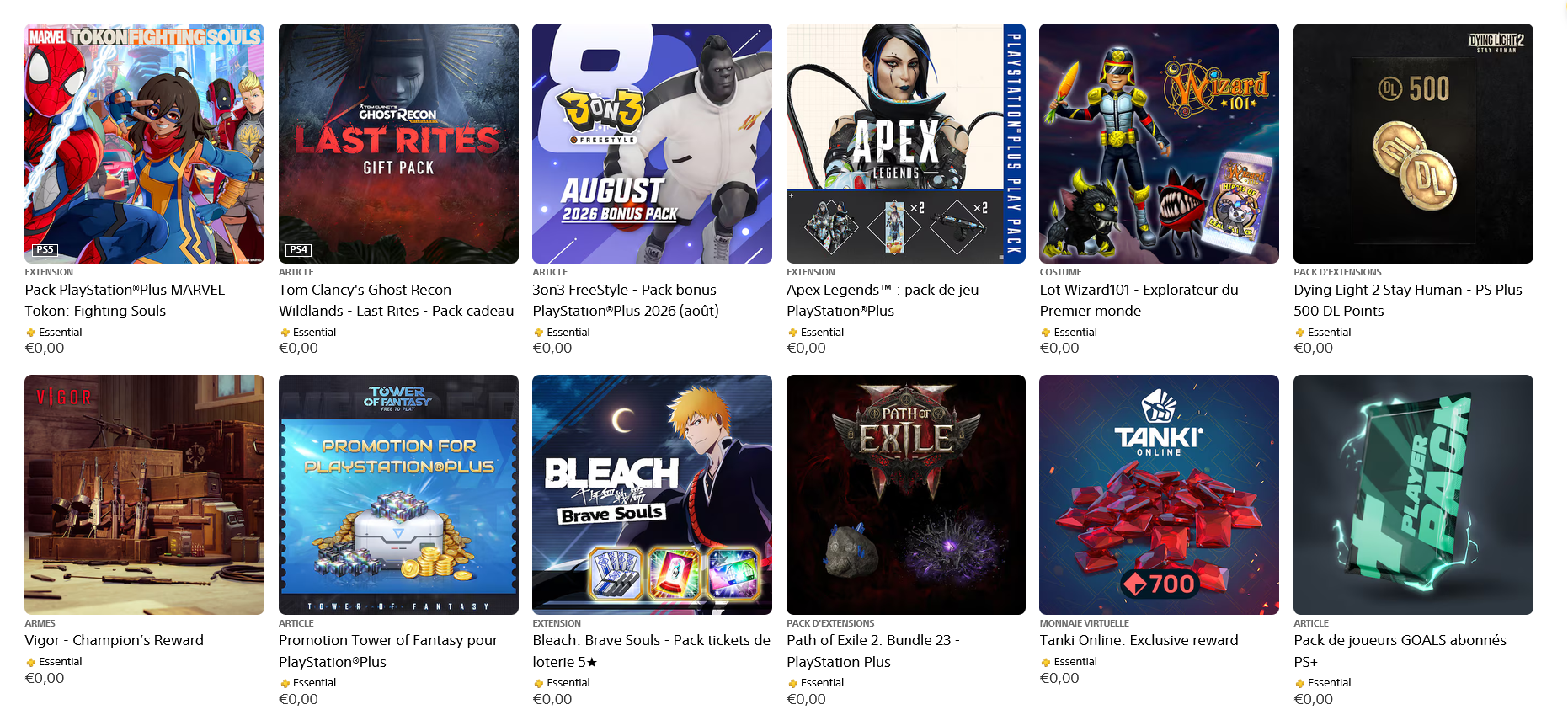 ps plus contenus gratuits aout 2026 ps plus contenus gratuits aout 2026