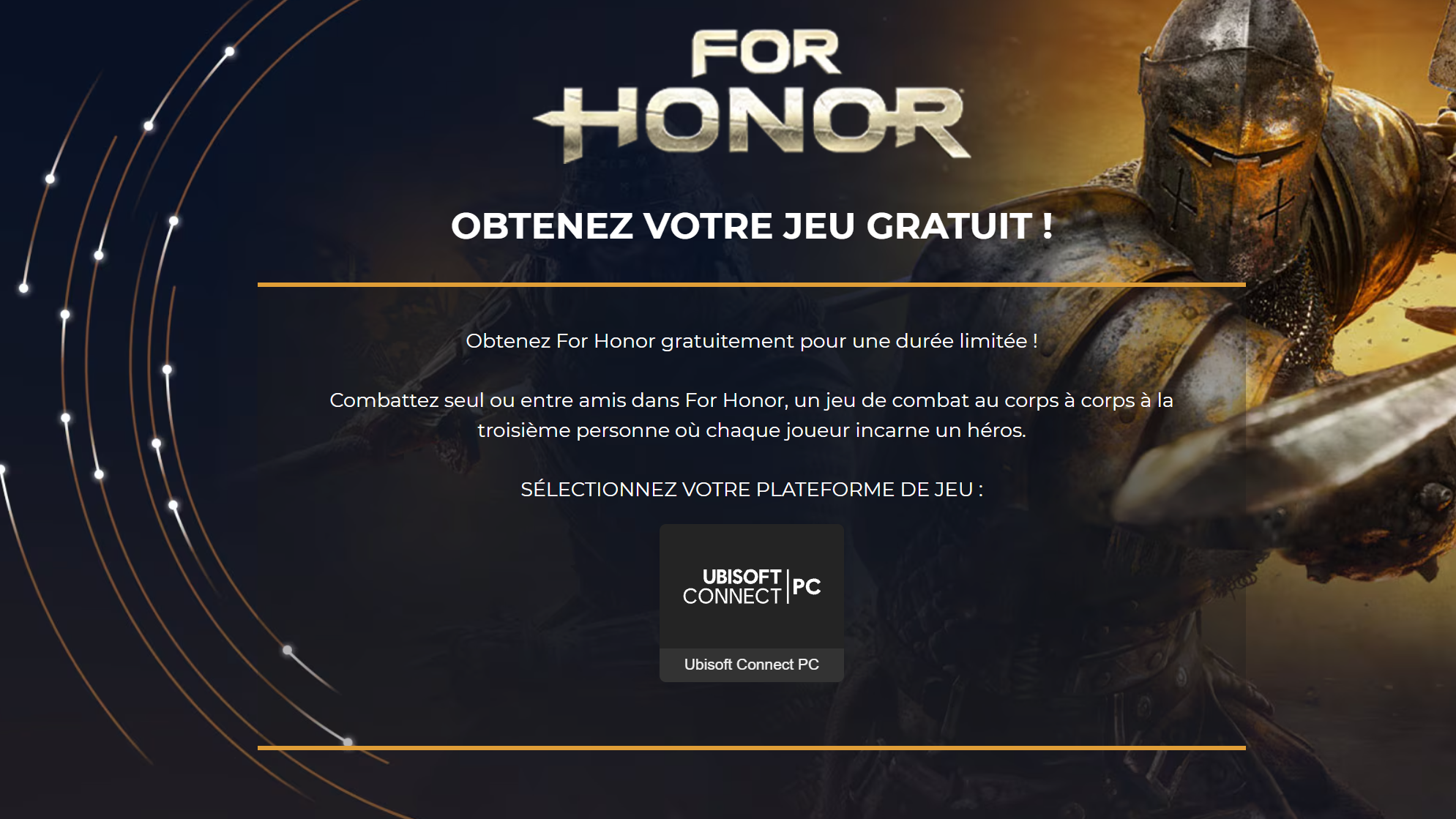 For Honor gratuit Ubisoft Connect For Honor gratuit Ubisoft Connect