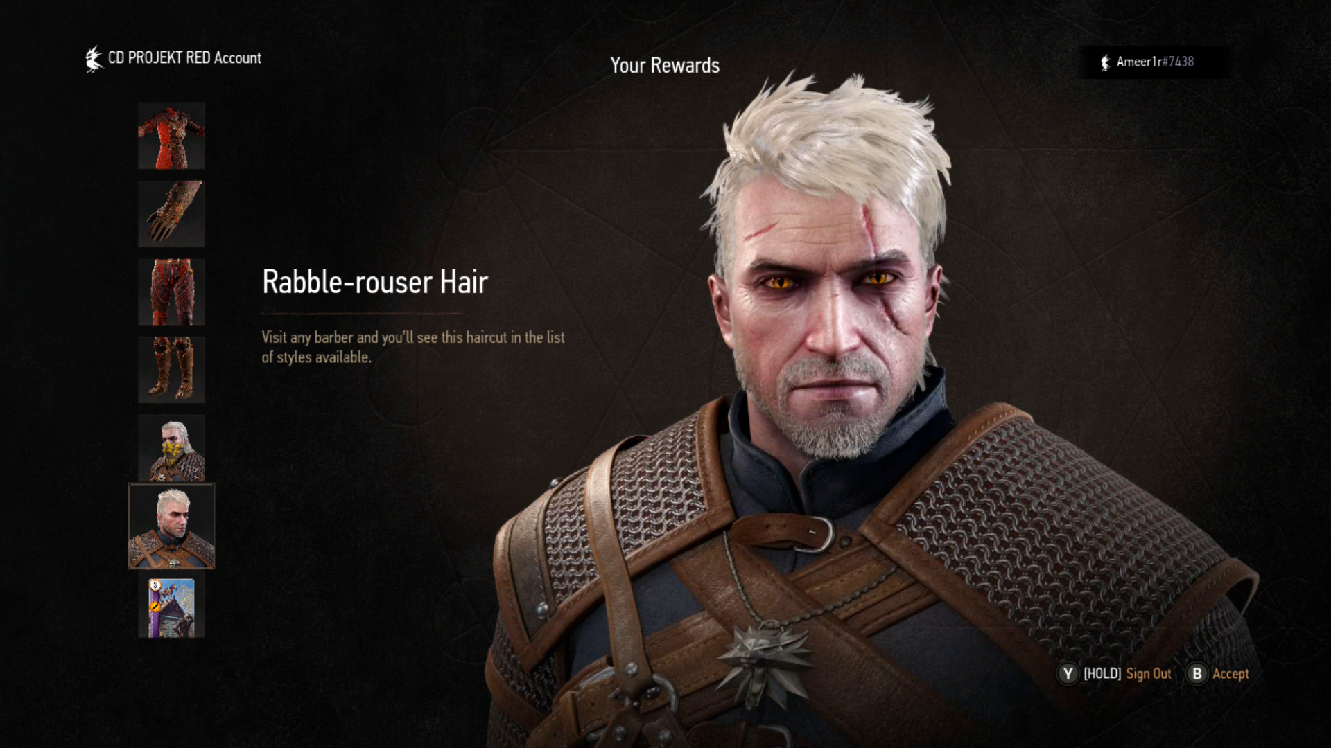 The Witcher 3 Remastered Nouvelle Coupe