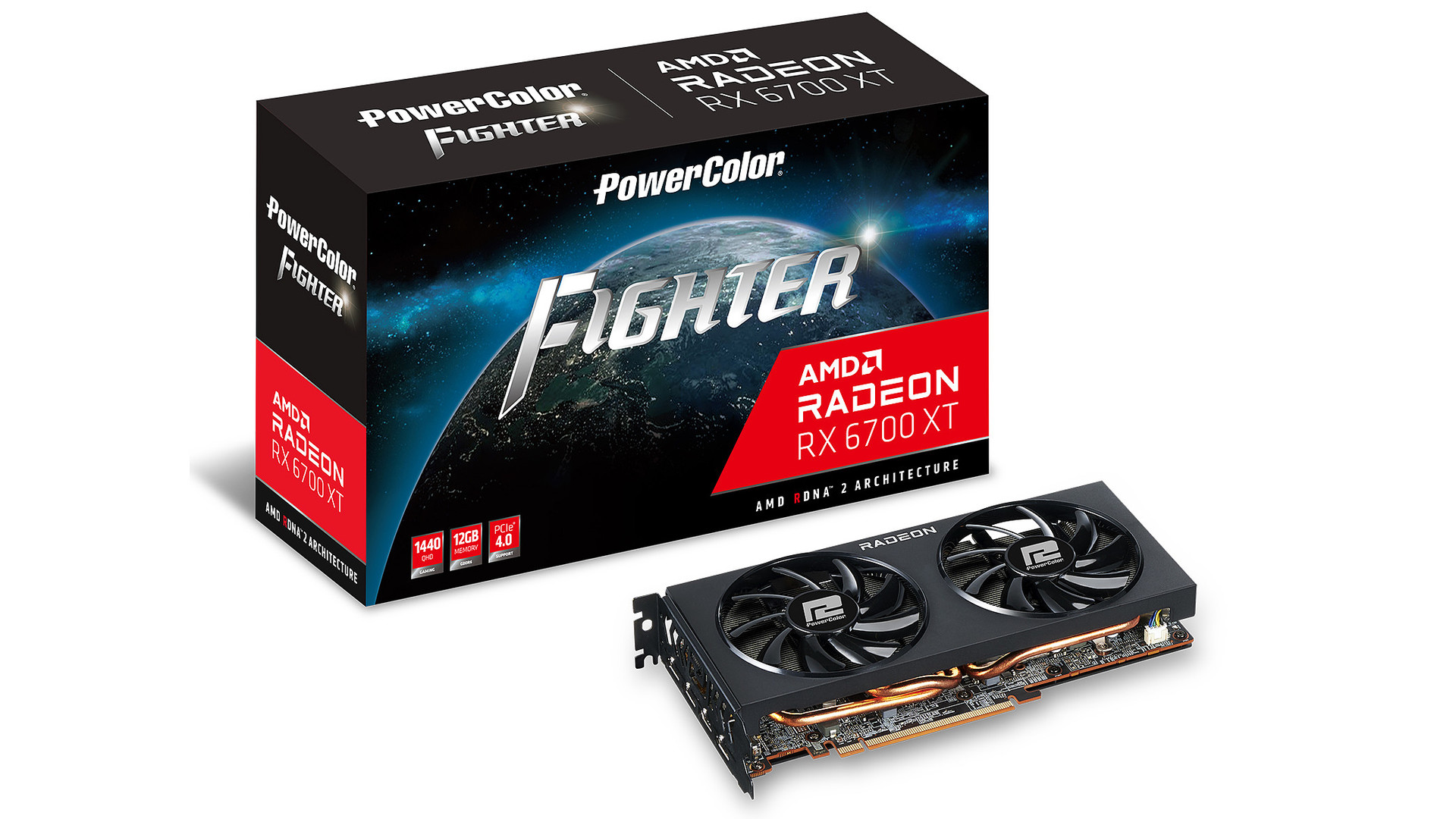 PowerColor Fighter AMD Radeon RX 6700 XT 12GB carte graphique PowerColor Fighter AMD Radeon RX 6700 XT 12GB carte graphique