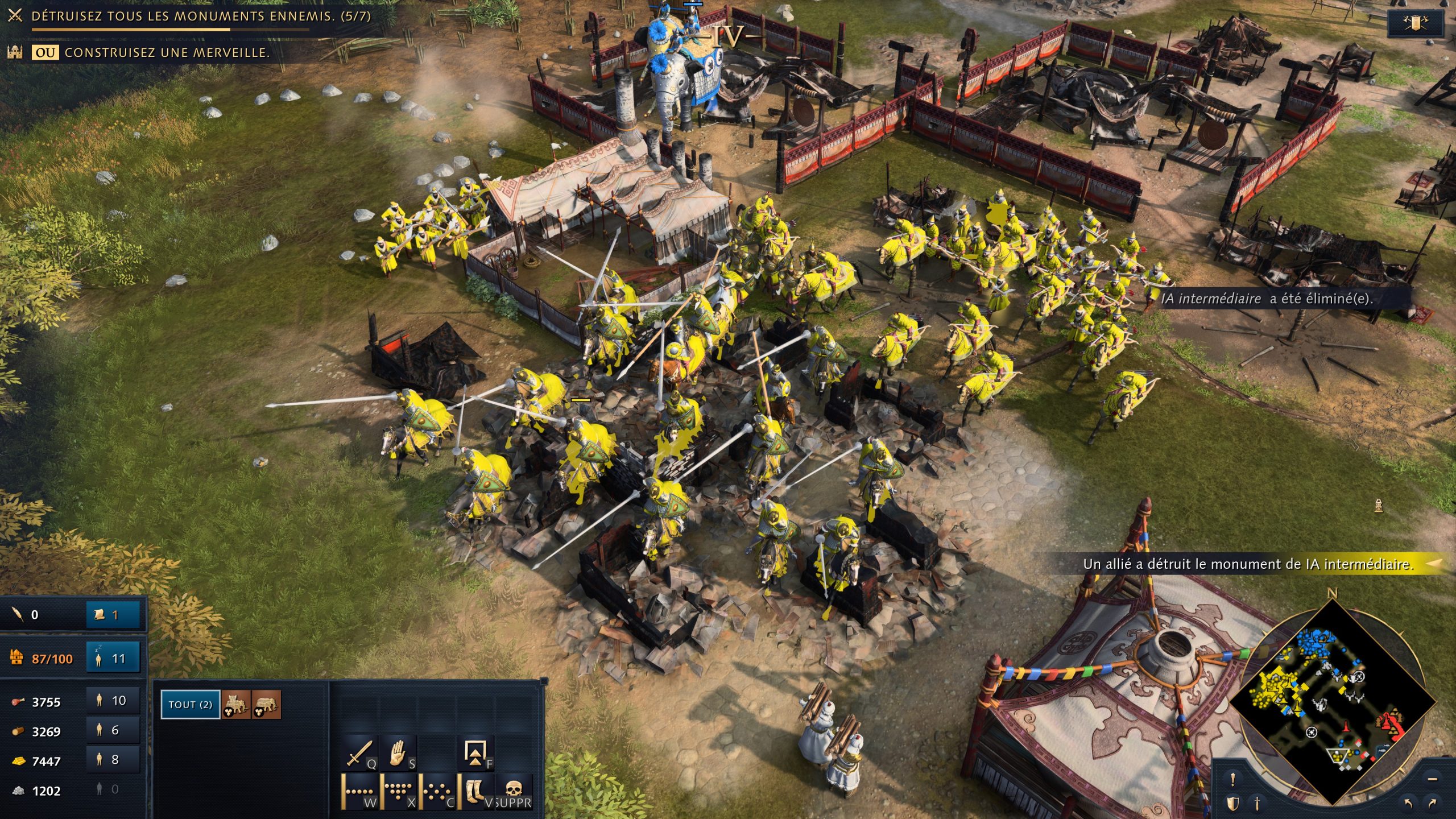 Age of Empires IV : vue gameplay bataille Age of Empires IV : vue gameplay bataille