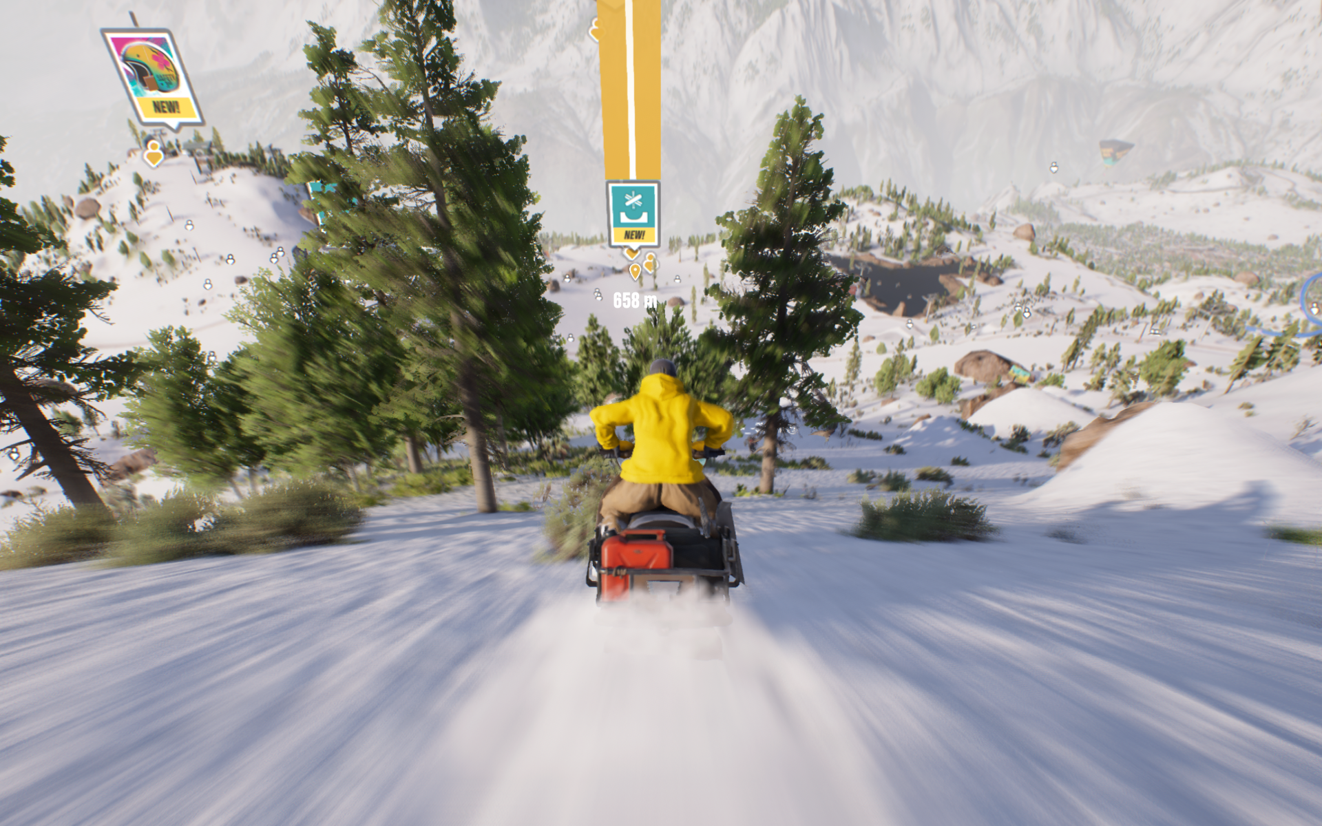 Quel dommage que la motoneige ne propose pas de plaquer quelques rotations. Quel dommage que la motoneige ne propose pas de plaquer quelques rotations.