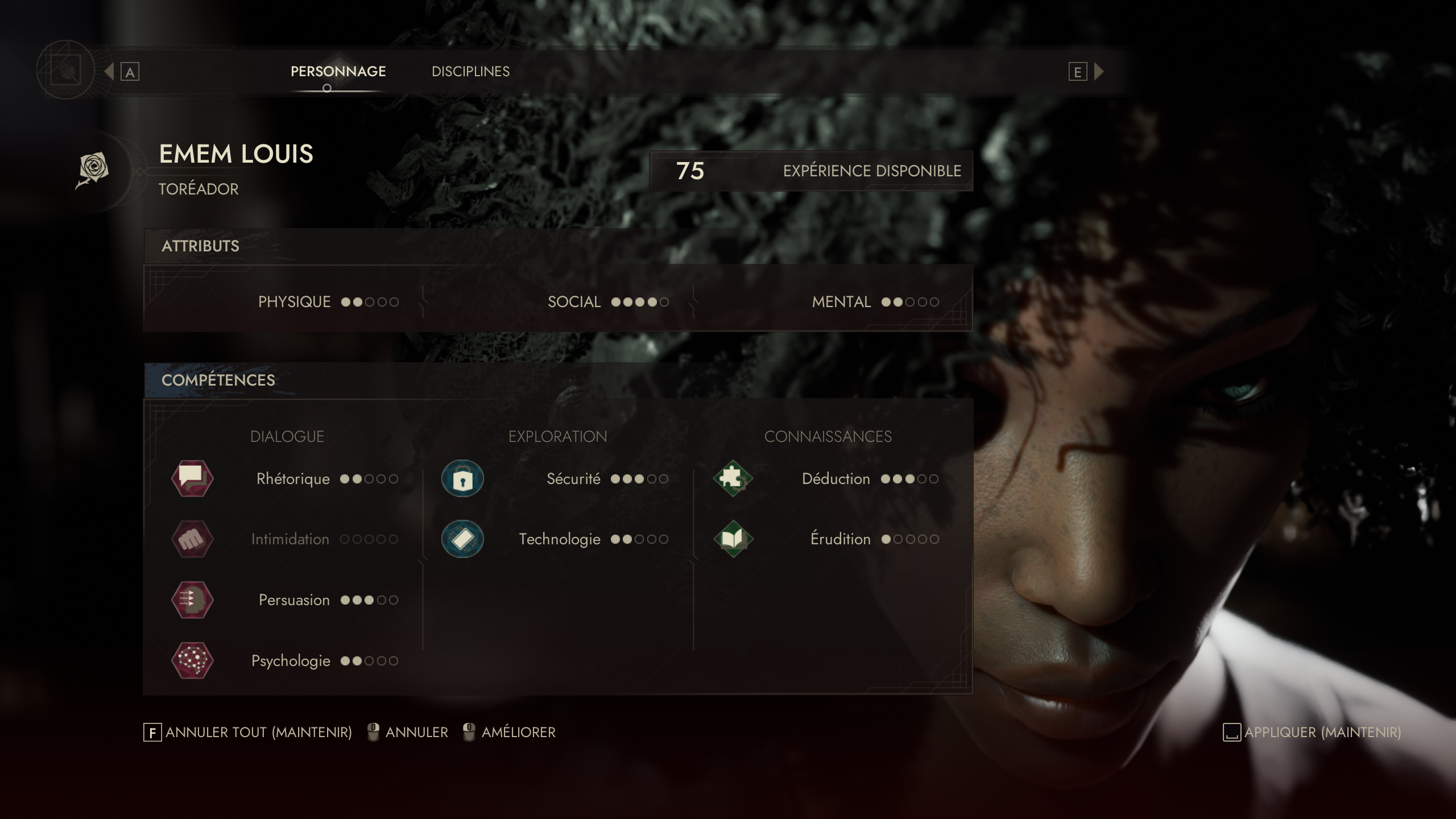 Vampire The Masquerade  Swansong compÃ©tences