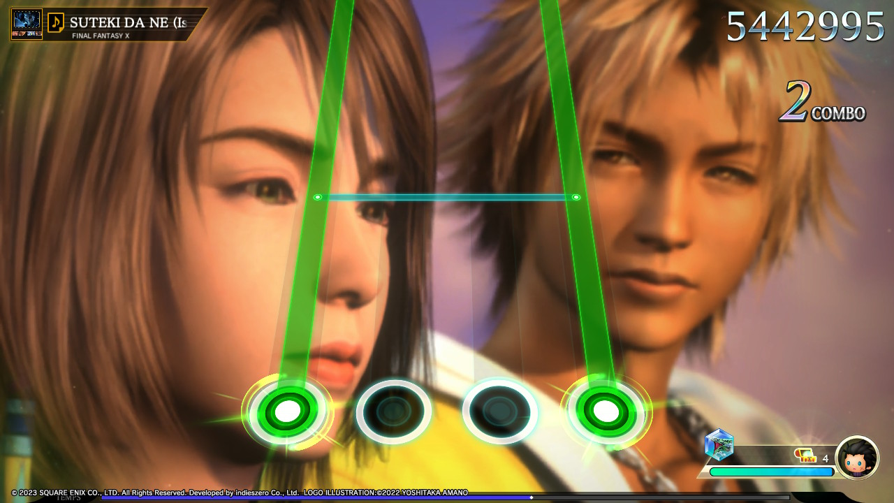 Theatrhythm Final Bar Line test