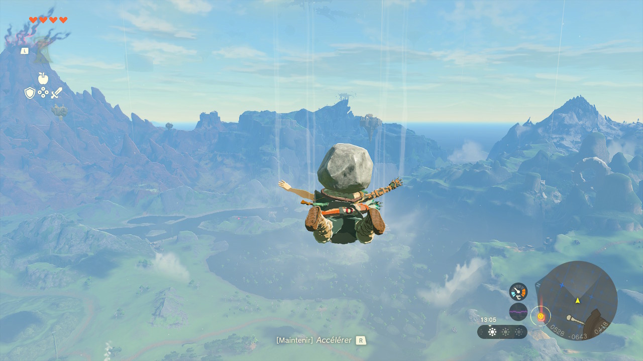 Zelda iles dans le ciel