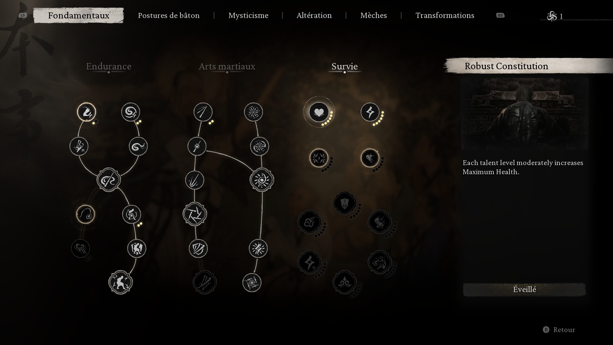 Wukong Arbre CompÃ©tences