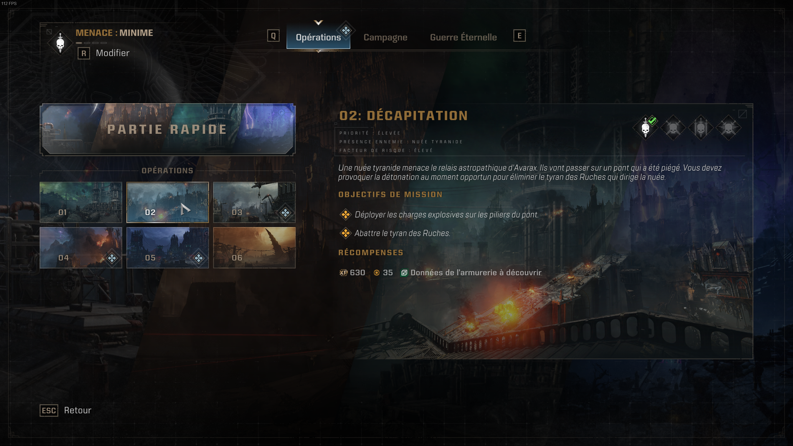 Space Marine 2 Contenu Opérations Space Marine 2 Contenu Opérations