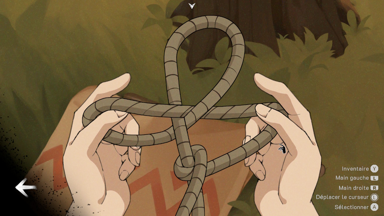 Pour résoudre un des casse-têtes de The Star Named EOS, il faut refaire un nÅud spécifique avec une corde. Pour résoudre un des casse-têtes de The Star Named EOS, il faut refaire un nÅud spécifique avec une corde.