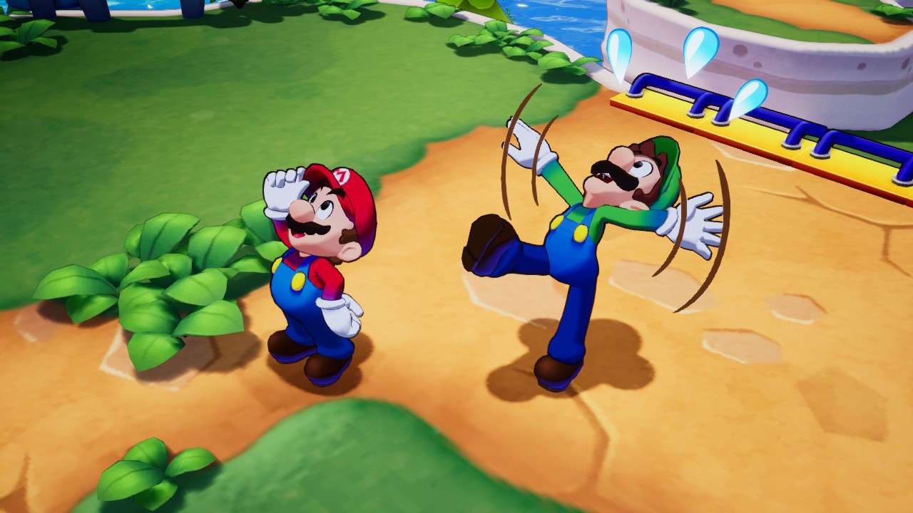 Le jeu Mario dans Mario & Luigi L'Ã©popÃ©e fraternelle regorge de gags.
