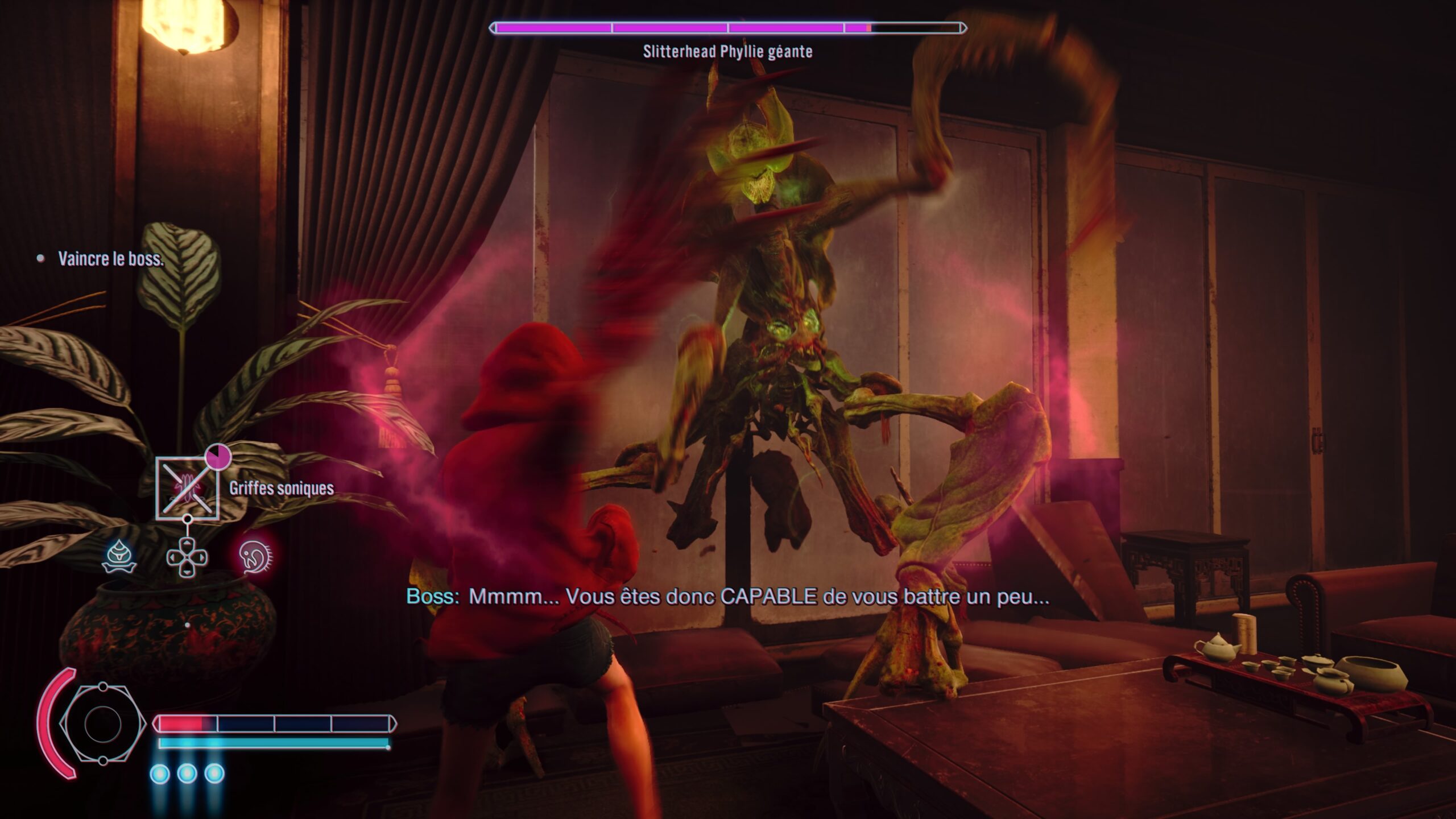 Image du combat contre Slitterhead phyllie gÃ©ante