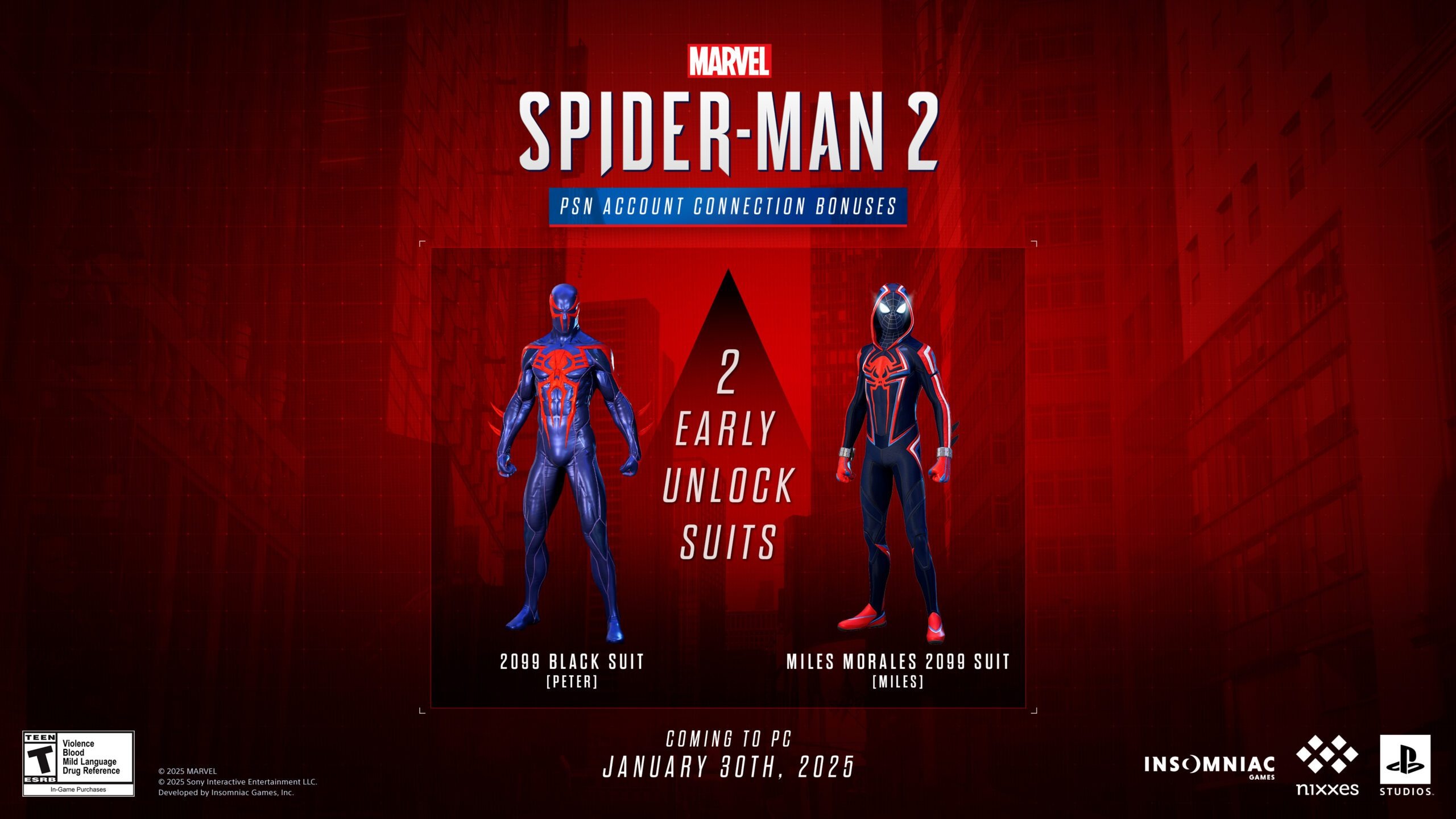 Marvel's Spider-Man 2 tenues Â« Spider-Man 2099 noire Â» et Â« Miles Morales 2099 Â» image 