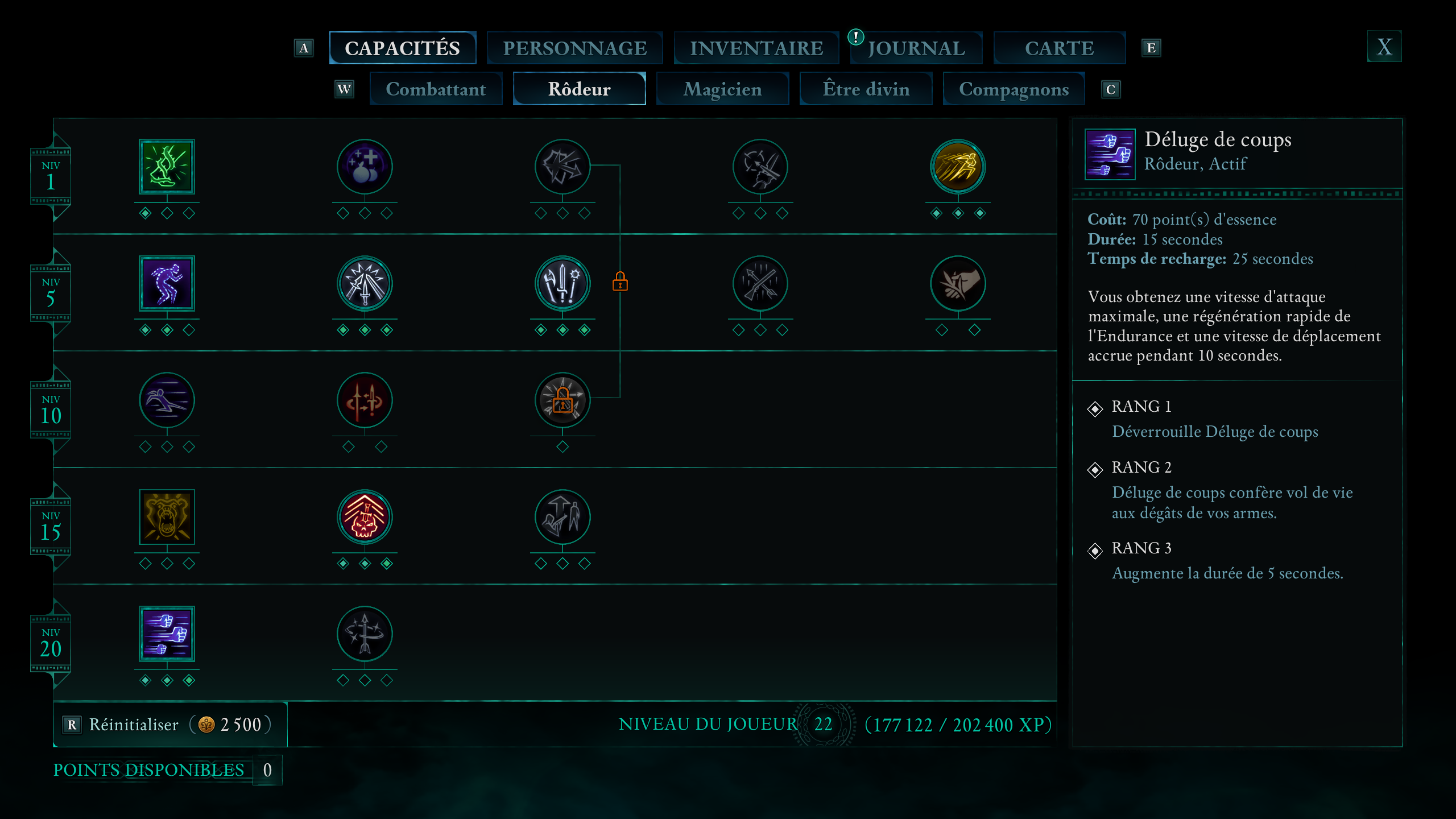 Avowed Arbre CompÃ©tences