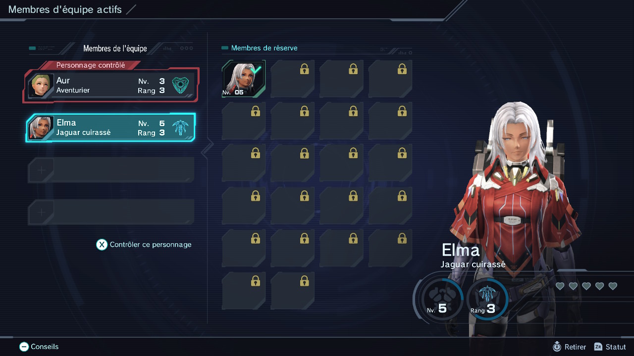 Xenoblade Chronicles X 2025 : Equipe.