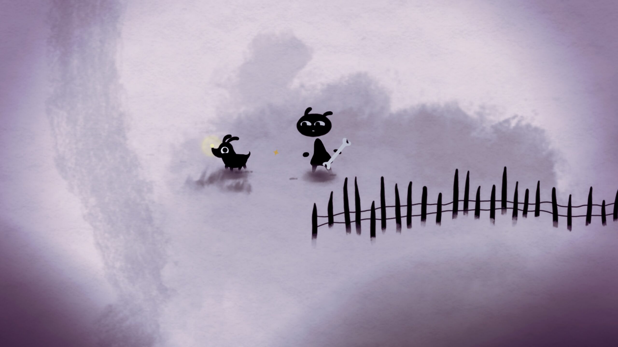 Jeu avec le chien de Koira.