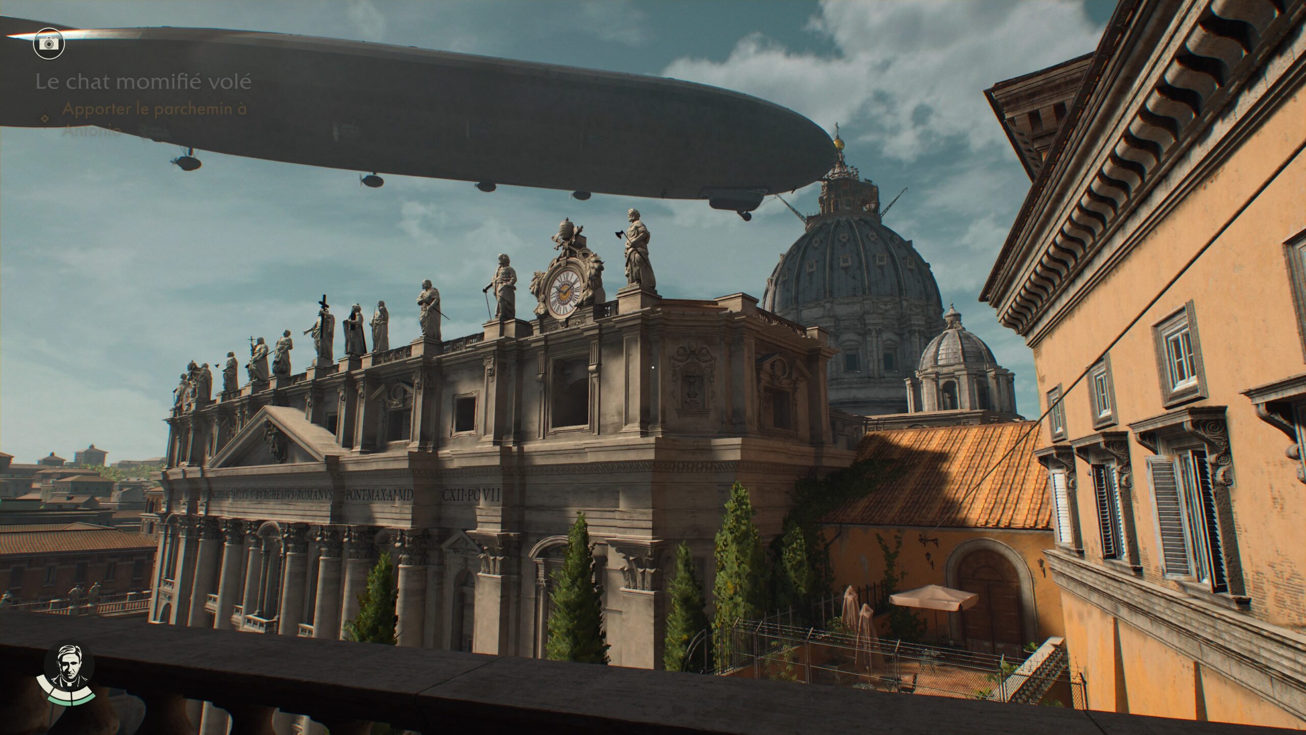 image du dirigeable de la mission le chat momifiÃ© volÃ© dans Indiana Jones et le Cercle Ancien sur PS5. 