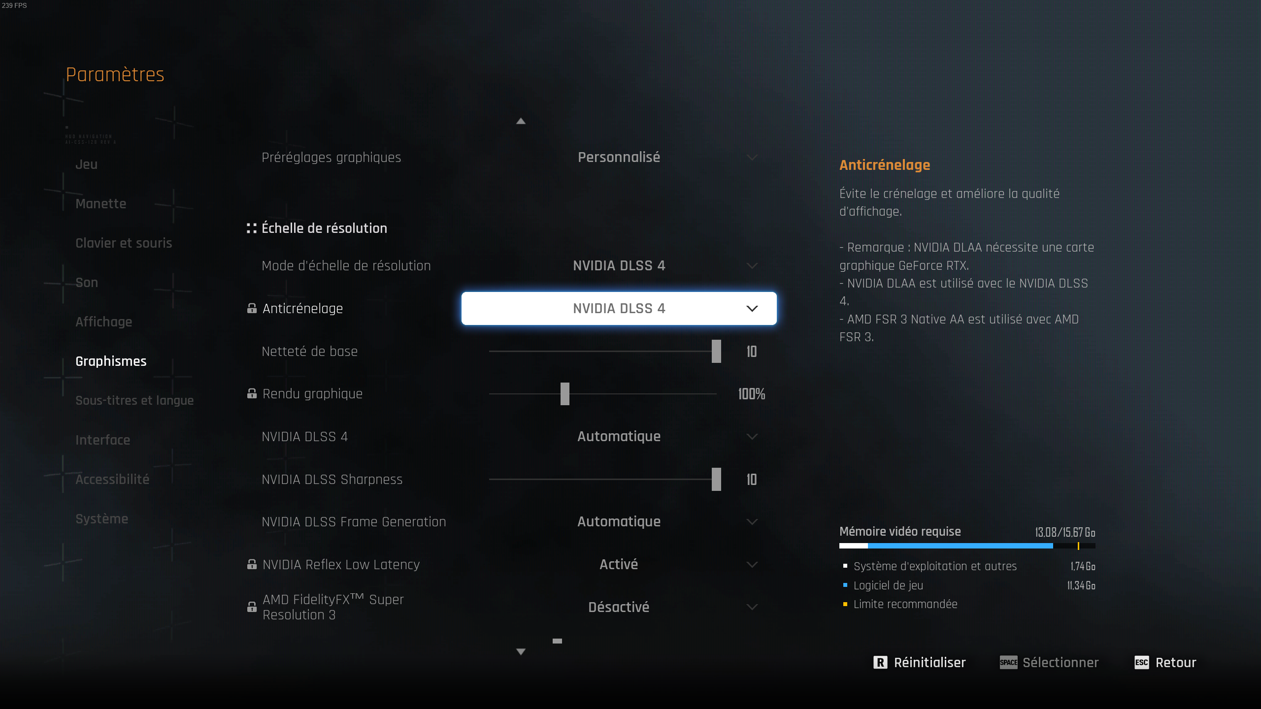 Stellar Blade PC Paramètres Graphiques Stellar Blade PC Paramètres Graphiques